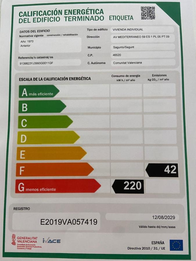 Apartamento En Primera Linea En Sagunto 外观 照片